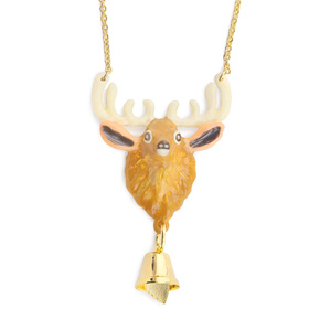 Auf dem Bild zu sehen ist eine Damen Kette mit Elch aus...