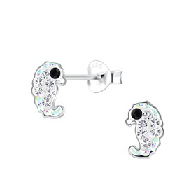 Seepferdchen Kinder Ohrringe 925 Silber