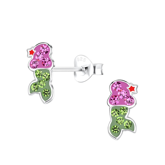 Meerjungfrauen Kinder Ohrringe 925 Silber