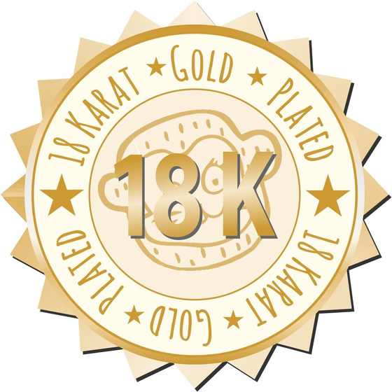 Rentier Halskette 18k Gold plattiert