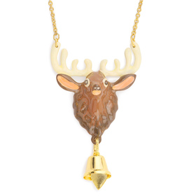 Auf dem Bild zu sehen ist eine Damen Kette mit Elch aus...
