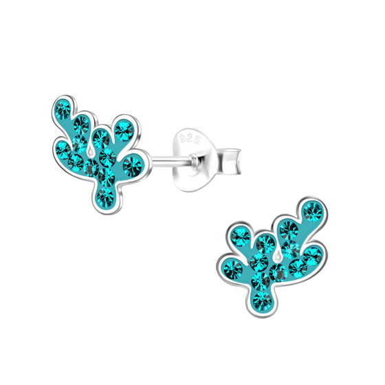 Korallen Kinder Ohrringe 925 Silber