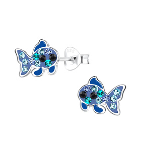 Fisch Kinder Ohrringe 925 Silber