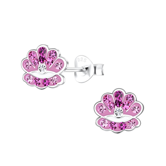 Muschel Kinder Ohrringe 925 Silber