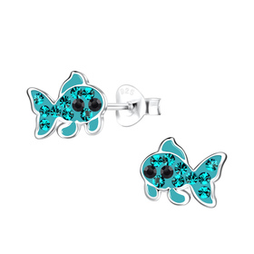 Fisch Kinder Ohrringe 925 Silber