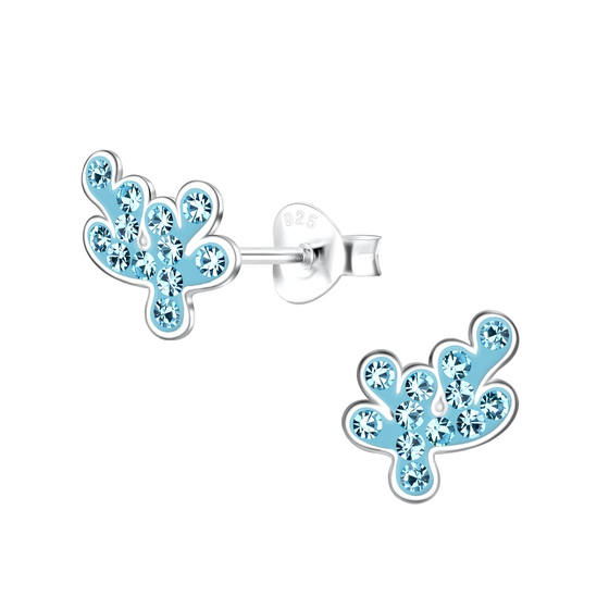 Korallen Kinder Ohrringe 925 Silber