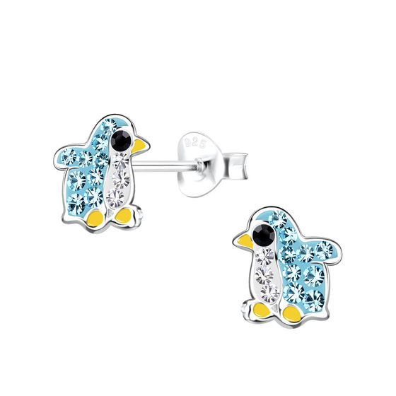 Pinguin Kinder Ohrringe 925 Silber