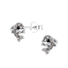 Delfin Kinder Ohrringe 925 Silber