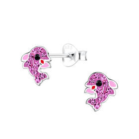 Delfin Kinder Ohrringe 925 Silber