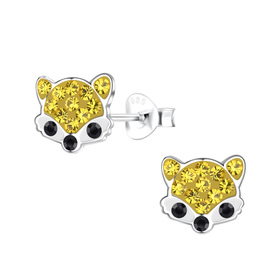 Fuchs Kinder Ohrringe 925 Silber