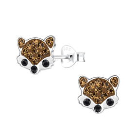 Fuchs Kinder Ohrringe 925 Silber