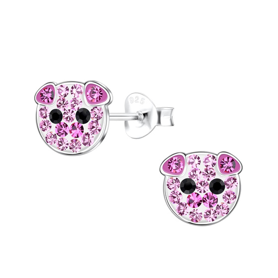 Schweine Kinder Ohrringe 925 Silber