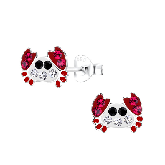 Krebs Kinder Ohrringe 925 Silber