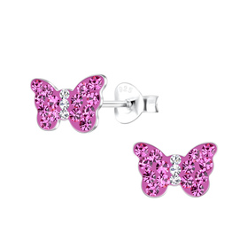 Schmetterling Kinder Ohrringe 925 Silber