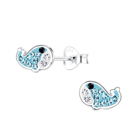 Wal Kinder Ohrringe 925 Silber