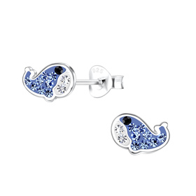 Wal Kinder Ohrringe 925 Silber