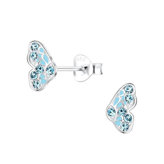 Schmetterling Kinder Ohrringe 925 Silber