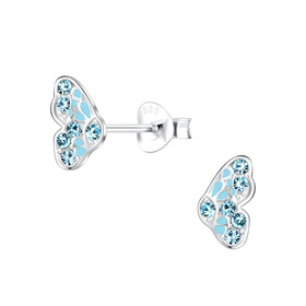 Schmetterling Kinder Ohrringe 925 Silber