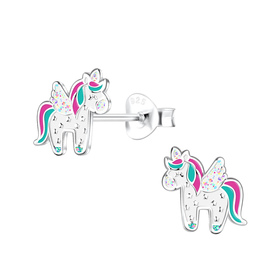 Einhorn Kinder Ohrringe 925 Silber