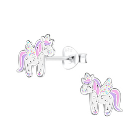 Einhorn Kinder Ohrringe 925 Silber