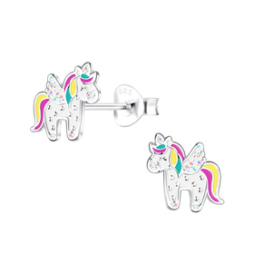 Einhorn Kinder Ohrringe 925 Silber