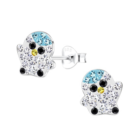 Pinguin Kinder Ohrringe 925 Silber