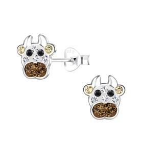 Kuh Kinder Ohrringe 925 Silber