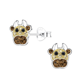 Kuh Kinder Ohrringe 925 Silber