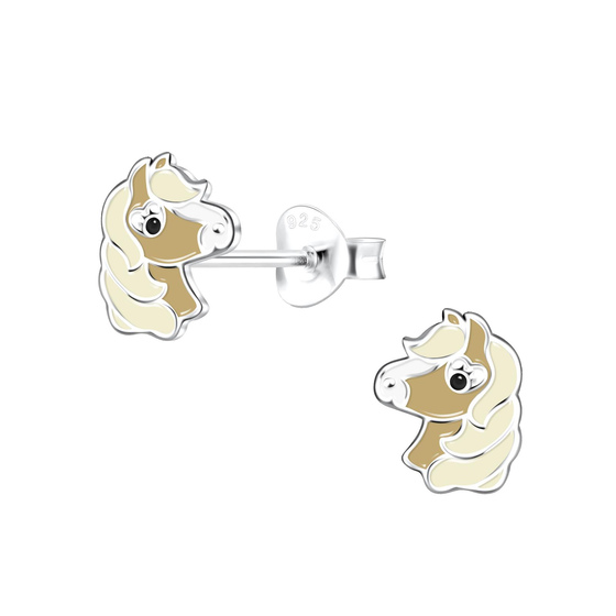 Pferde Kinder Ohrringe 925 Silber