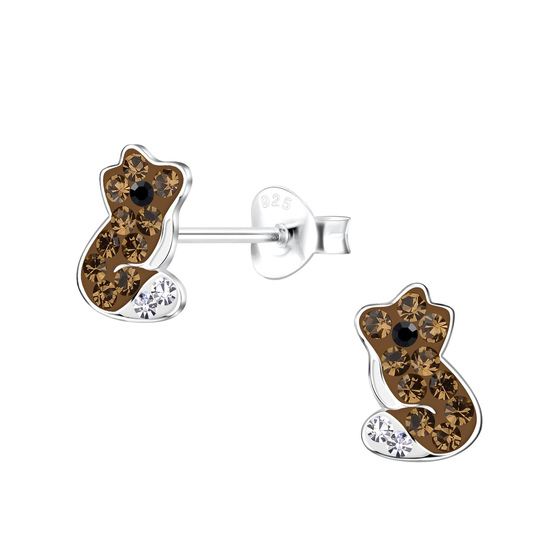 Fuchs Kinder Ohrringe 925 Silber
