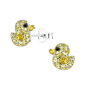 Enten Kinder Ohrringe 925 Silber