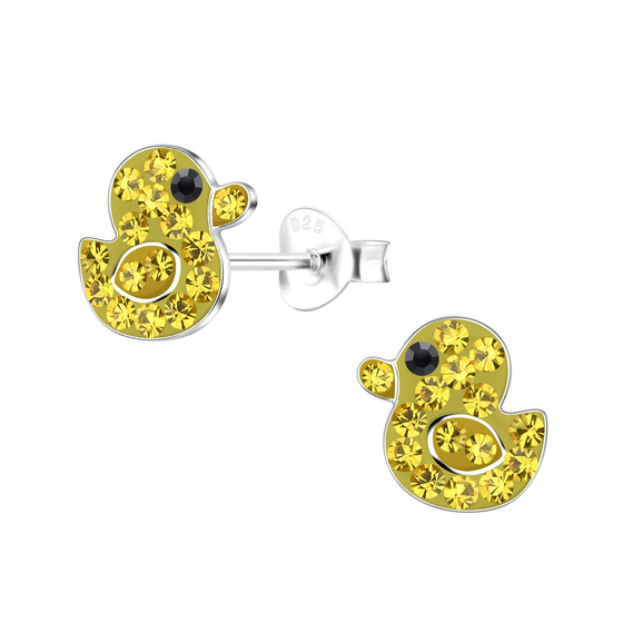 Enten Kinder Ohrringe 925 Silber