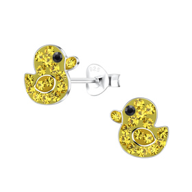 Enten Kinder Ohrringe 925 Silber