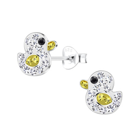 Enten Kinder Ohrringe 925 Silber