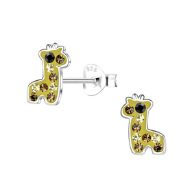Giraffen Kinder Ohrringe 925 Silber