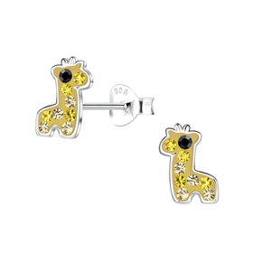 Giraffen Kinder Ohrringe 925 Silber