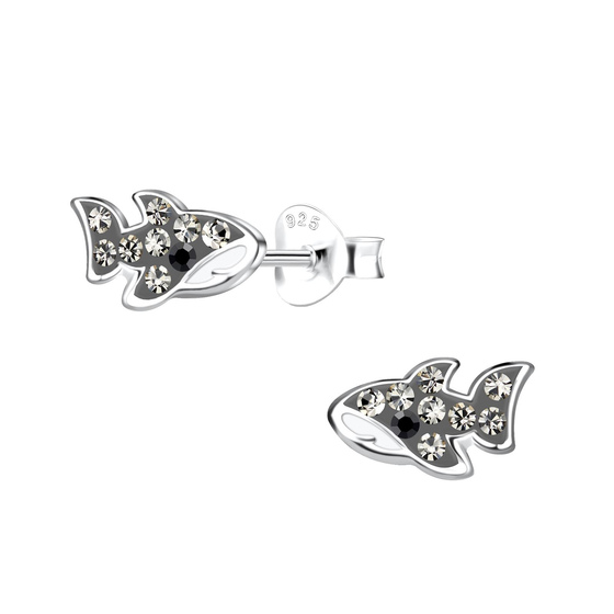 Haifisch Kinder Ohrringe 925 Silber