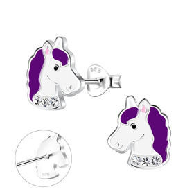 Einhorn Kinder Ohrringe 925 Silber