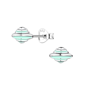 UFO Kinder Ohrringe 925 Silber