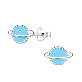 Saturn Kinder Ohrringe 925 Silber