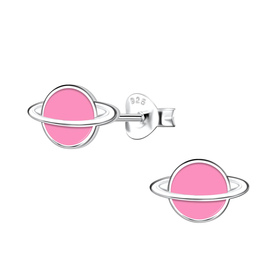 Saturn Kinder Ohrringe 925 Silber