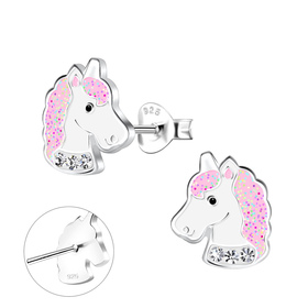 Einhorn Kinder Ohrringe 925 Silber