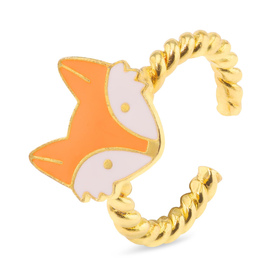 Auf dem Bild zu sehen ist ein Damen Ring mit Fuchs aus...