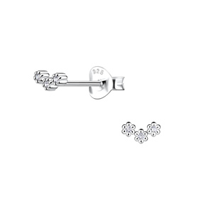 Blumen Kinder Ohrringe 925 Silber