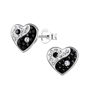 Herz Kinder Ohrringe 925 Silber