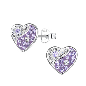 Herz Kinder Ohrringe 925 Silber