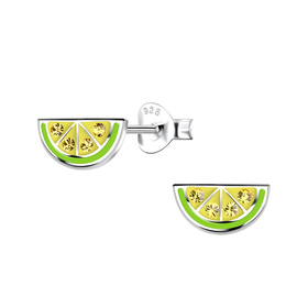 Limonen Kinder Ohrringe 925 Silber
