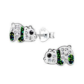 Panda Kinder Ohrringe 925 Silber