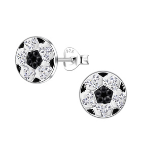 Fussball Kinder Ohrringe 925 Silber