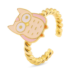 Auf dem Bild zu sehen ist ein Damen Ring mit Eule aus...